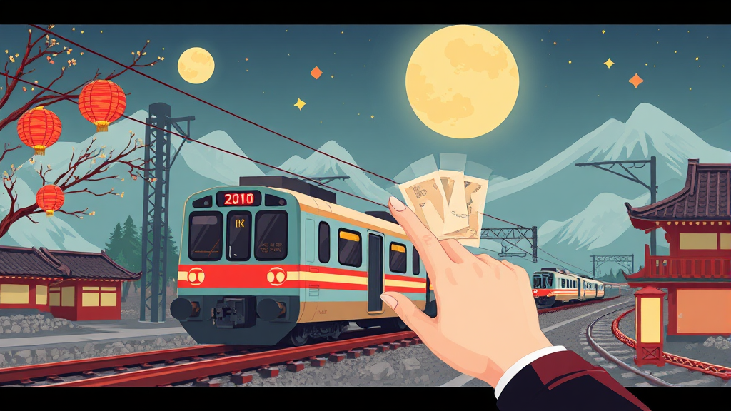 SRT 설 승차권 예매 일정 (illustration 스타일)