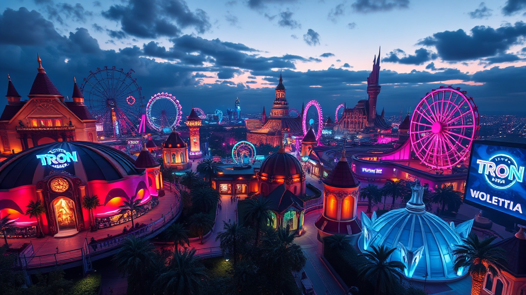 주토피아, 트론: 최신 테마 구역 완벽 탐험 (realistic 스타일)