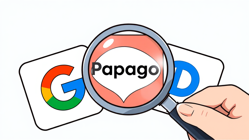 3대 번역기 전격 비교 (구글 vs 파파고 vs DeepL) (cartoon 스타일)