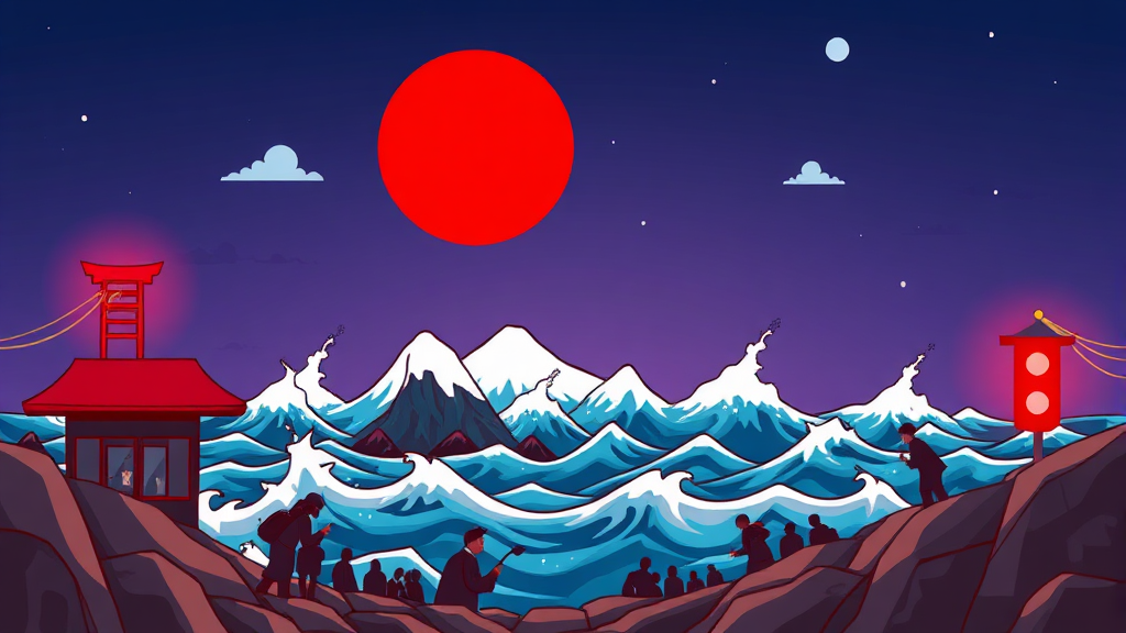 일본 지진, 얼마나 자주? (cartoon 스타일)