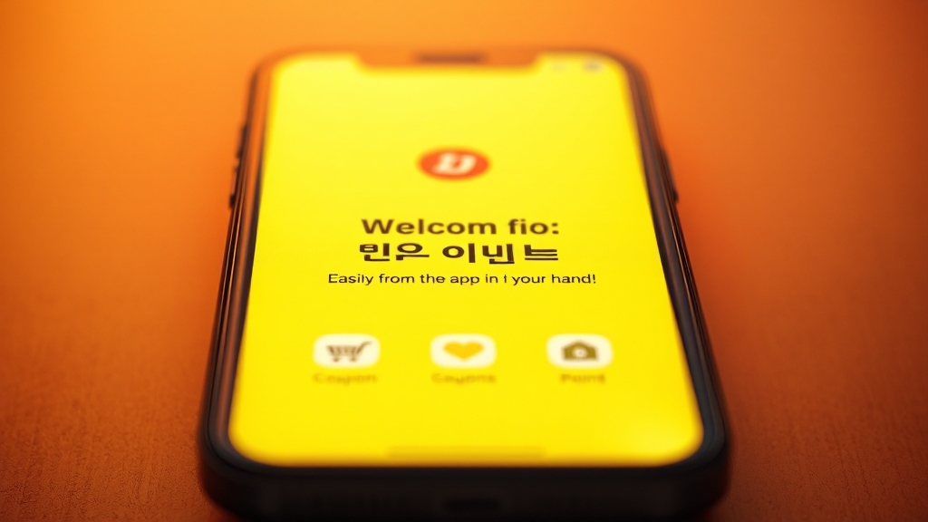 신청 방법: 동백전 앱 활용 (realistic 스타일)