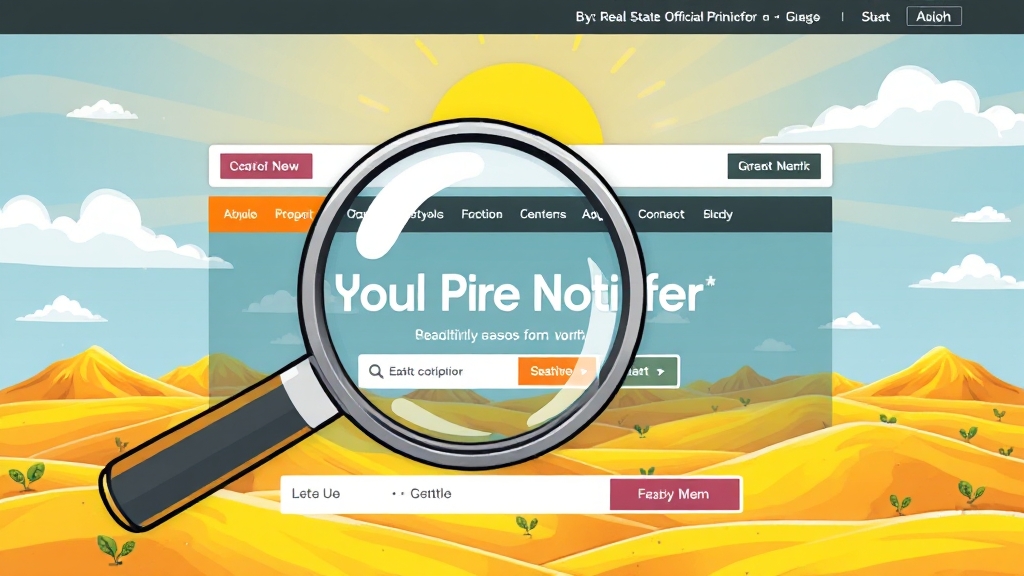 개별공시지가 조회 방법 (cartoon 스타일)