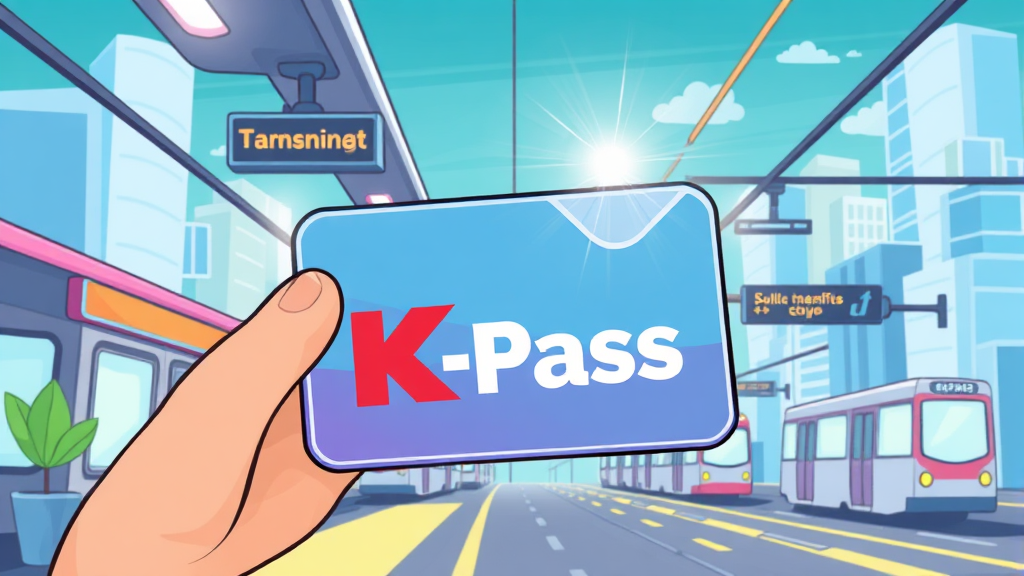 K-패스 신청 및 발급 절차 (cartoon 스타일)