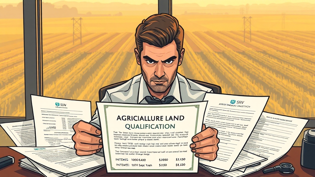 농지 담보대출 활용 & 주의 (cartoon 스타일)