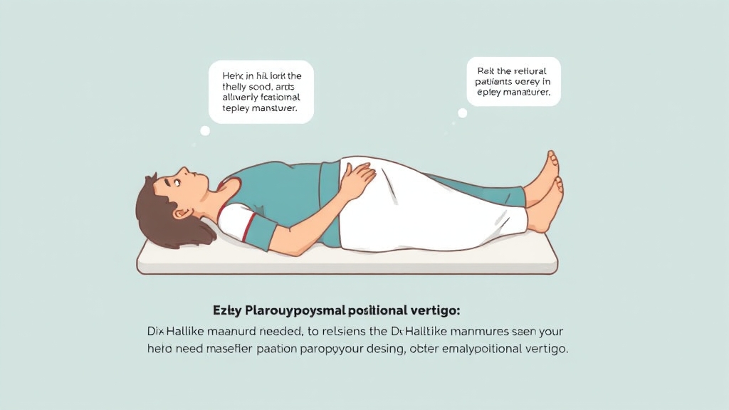 이석증 완화 운동법 (illustration 스타일)