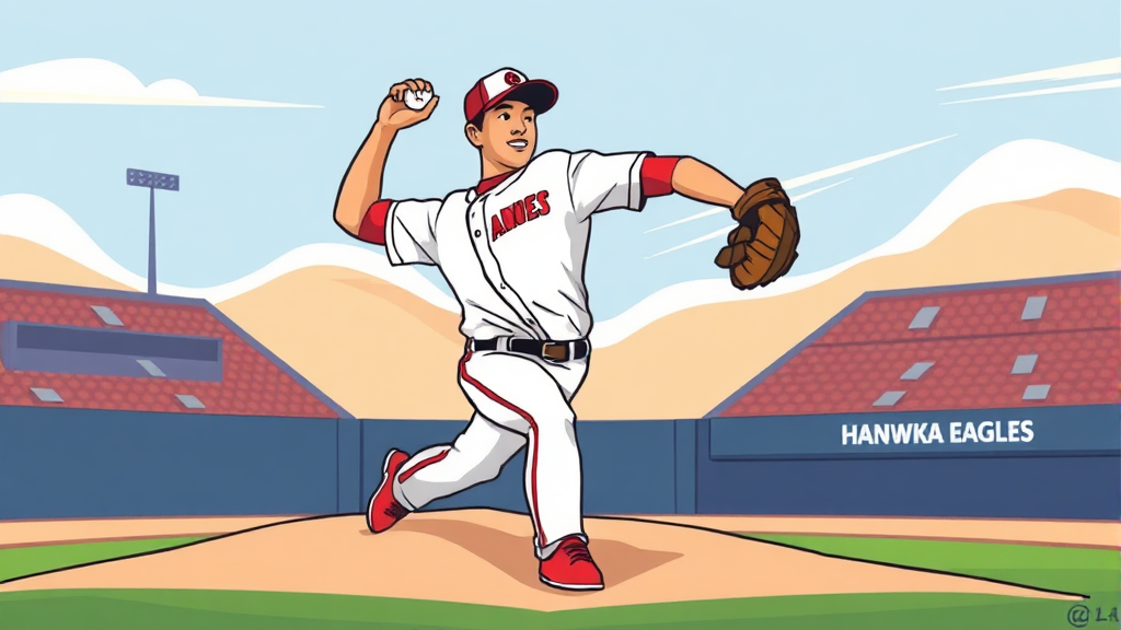 KBO 리그 적응 가능성 및 과제 (cartoon 스타일)