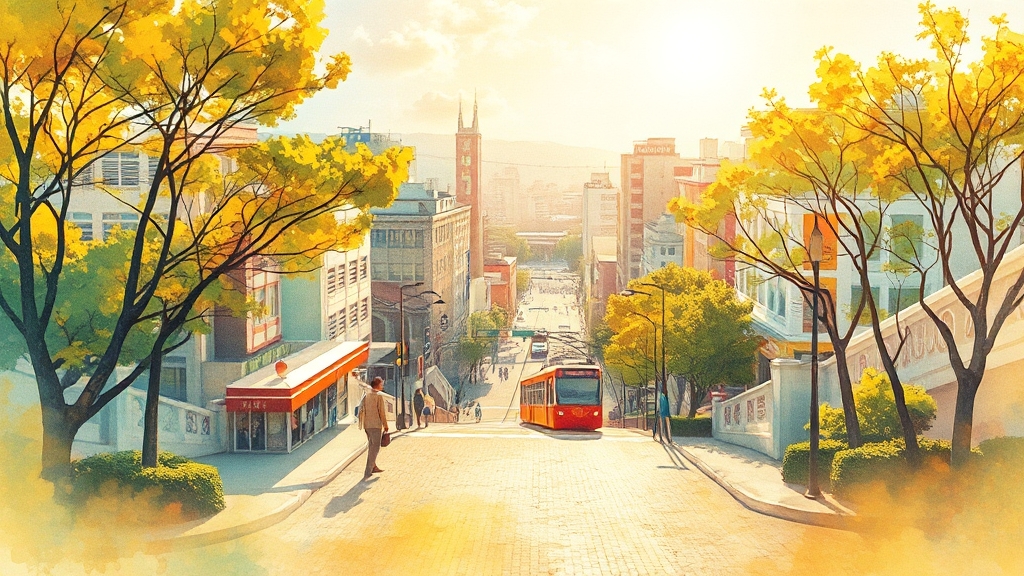 입지 및 주변 환경 분석 (watercolor 스타일)