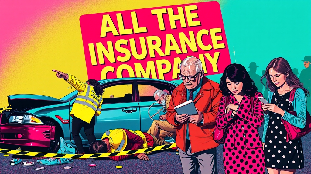 사고 발생! 대처법 & 보험금 청구 (popart 스타일)