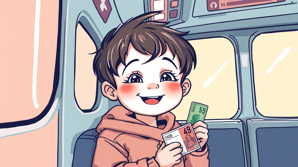 The 경기패스: 청소년 교통 지원 (illustration 스타일)