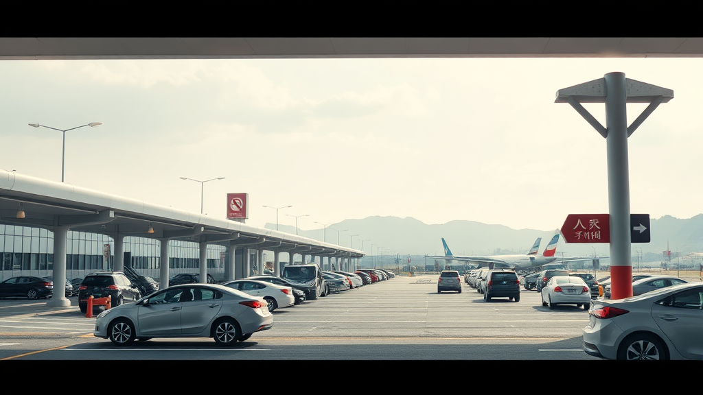김해공항 주차장 이용 꿀팁 및 효율적인 활용법 (realistic 스타일)
