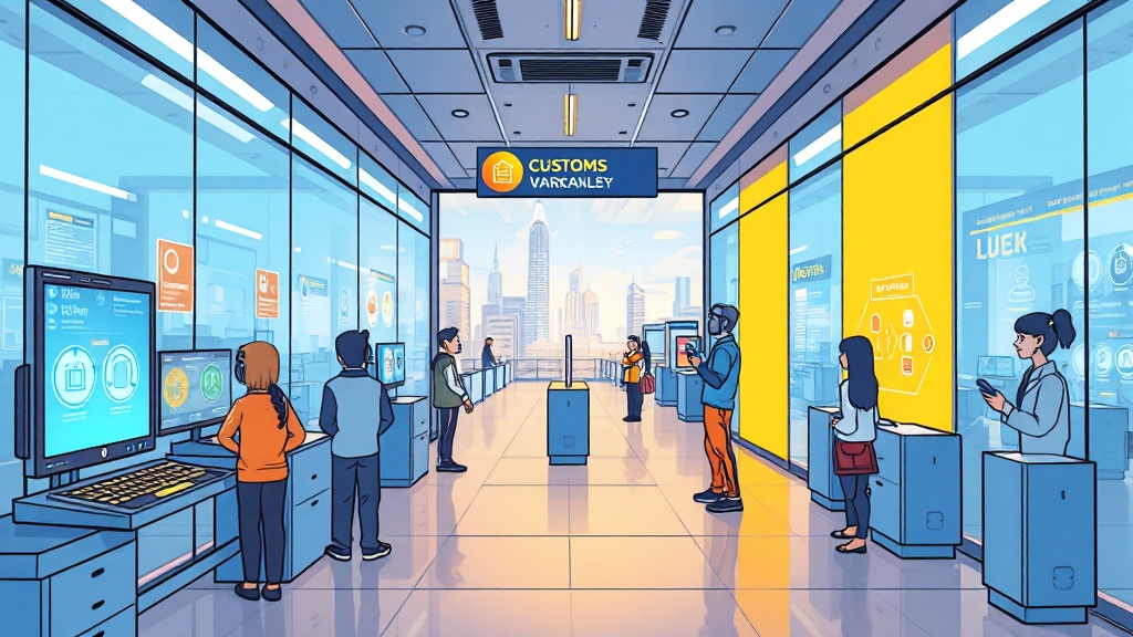 유니패스 통관조회 방법 (cartoon 스타일)