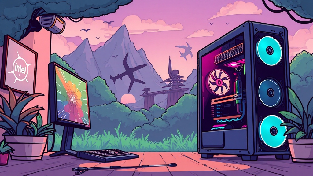 CPU 및 GPU 성능 비교 (cartoon 스타일)