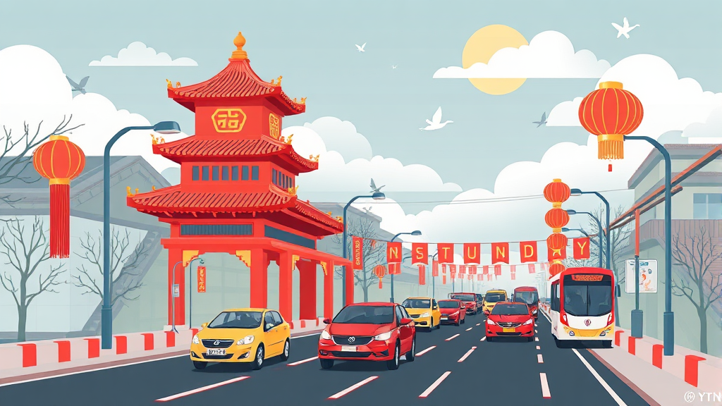 설 연휴 교통 정보 확인 방법 (illustration 스타일)