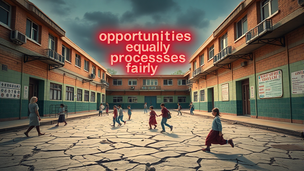 고교학점제 도입 배경 & 문제점 (realistic 스타일)