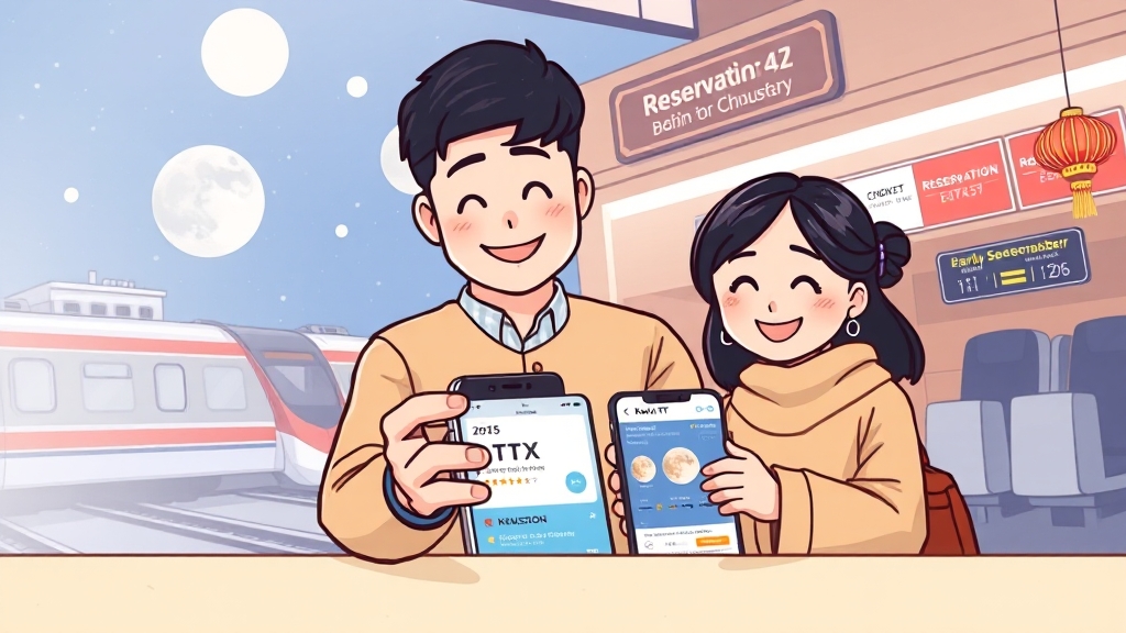 2025 추석 KTX 예매 FAQ (cartoon 스타일)