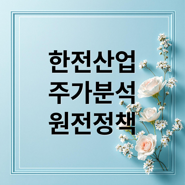 한전산업
주가분석
원전정책 (한전산업 주가)