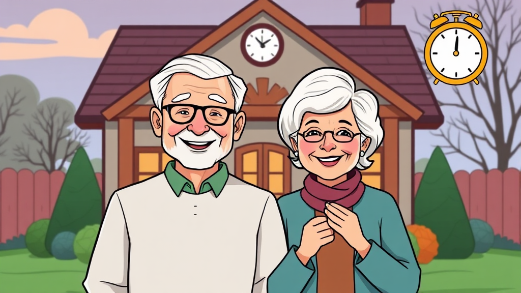 주택연금 가입 자격: 나이와 부부 조건 완벽 분석 (cartoon 스타일)