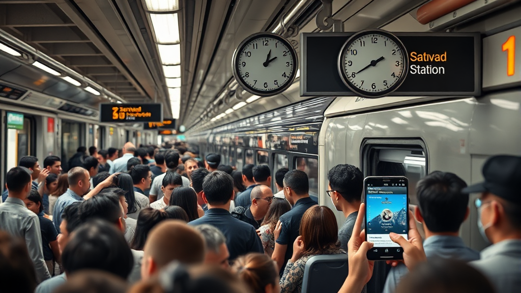 1호선 급행 이용 꿀팁 & 주의사항 (realistic 스타일)