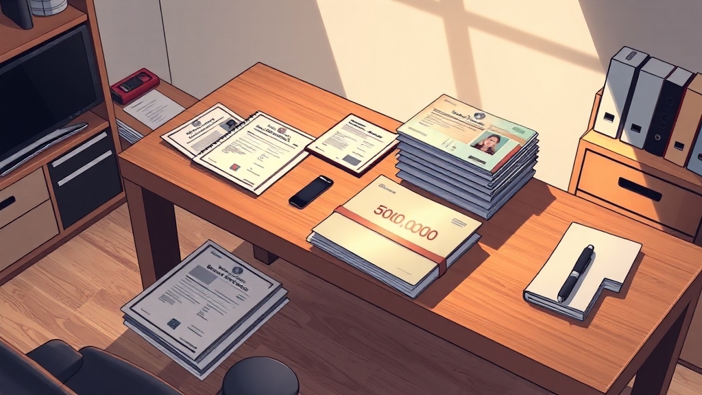 필요 서류 및 준비 사항 (illustration 스타일)