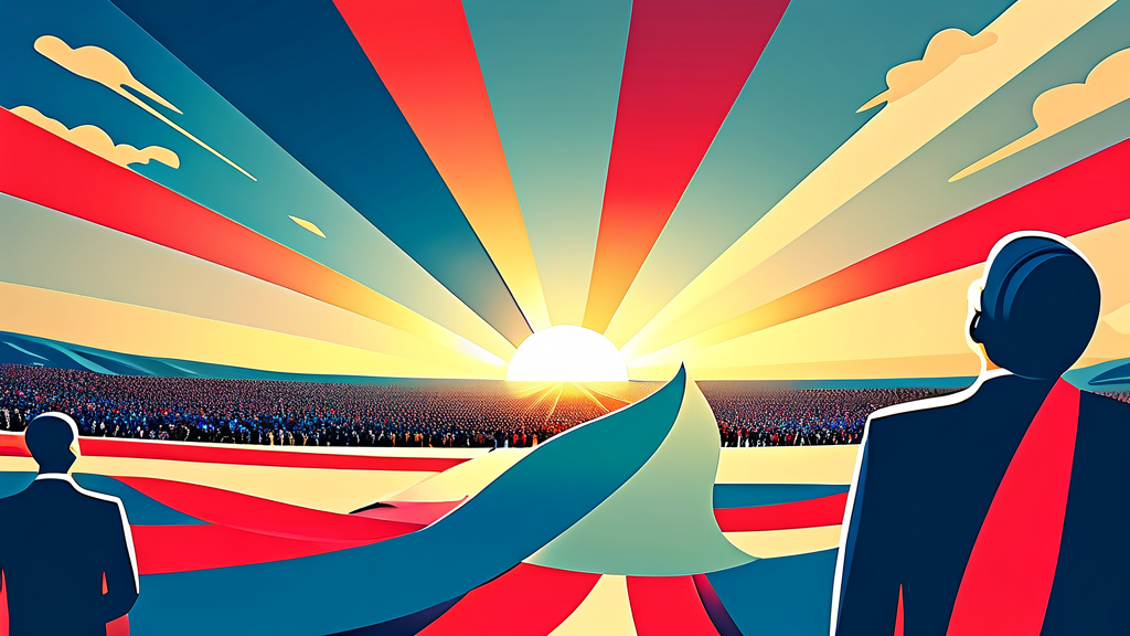 선거 이후: 취임과 새로운 민선 9기 (illustration 스타일)