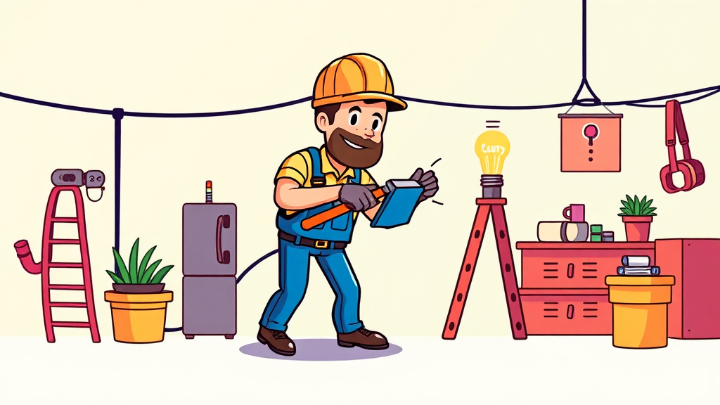 학점은행제로 전기기사 도전 (cartoon 스타일)