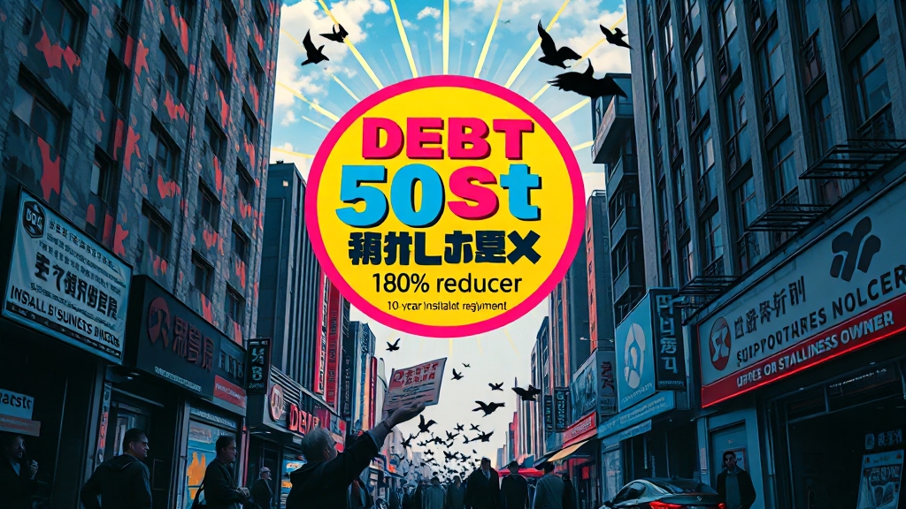 빚 탕감, 누가 받을 수 있나요? (popart 스타일)