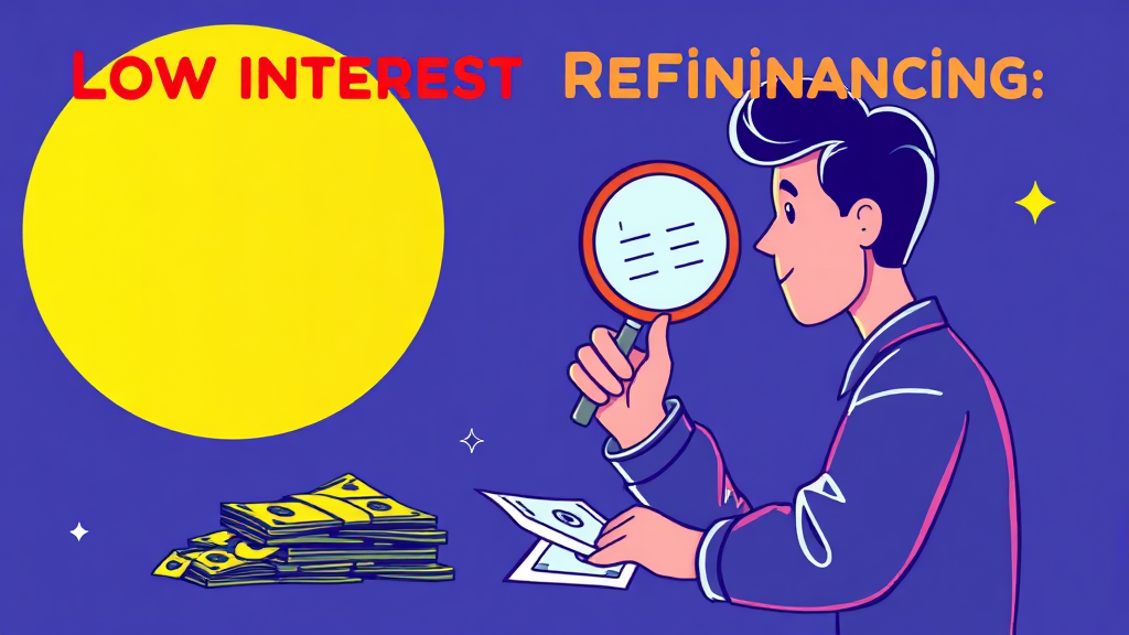 대환대출 시 유의사항 및 장점 (illustration 스타일)