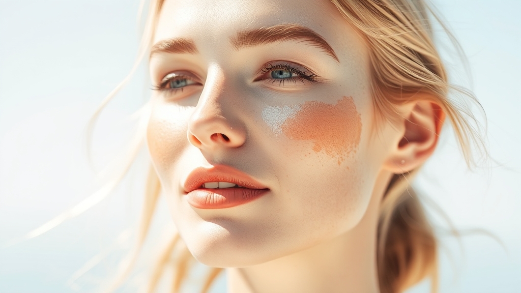 톤업 vs 선크림 (watercolor 스타일)