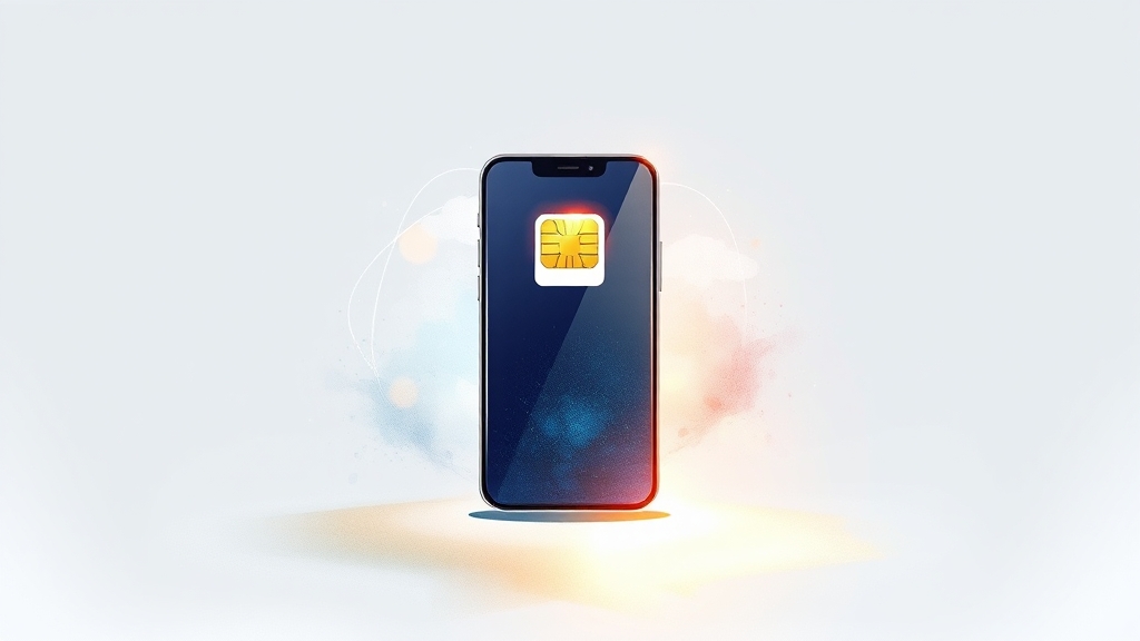 유심 변경 & 개통, 초간단! (illustration 스타일)