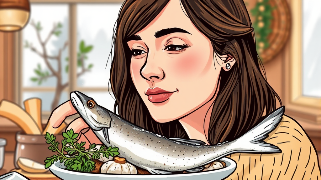 과메기, 건강에도 좋을까? (illustration 스타일)