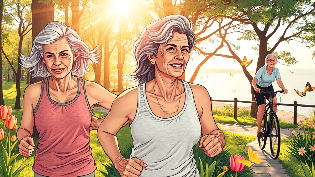 건강한 생활 습관은 필수! (illustration 스타일)