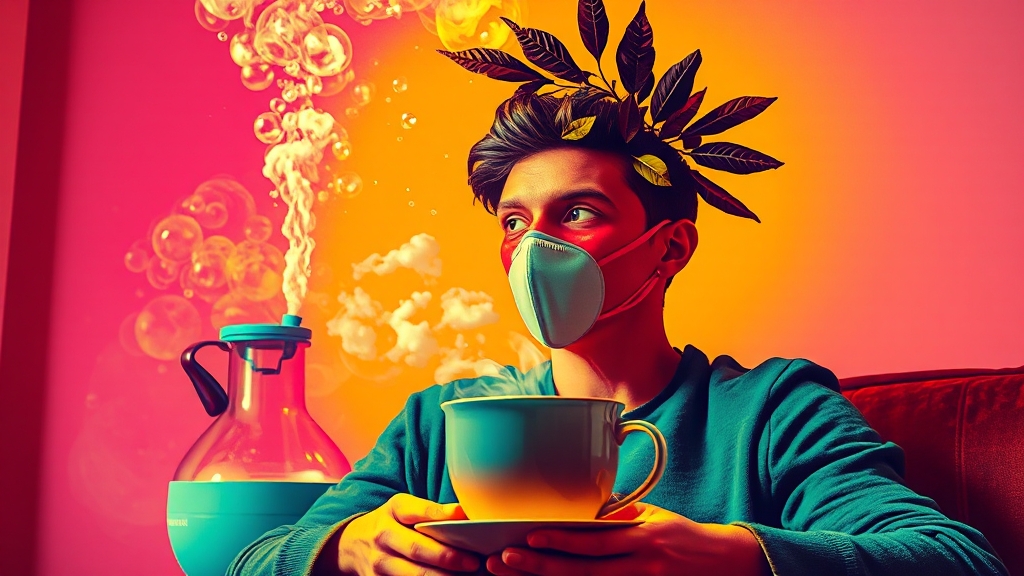 기관지염 관리와 예방법 (popart 스타일)