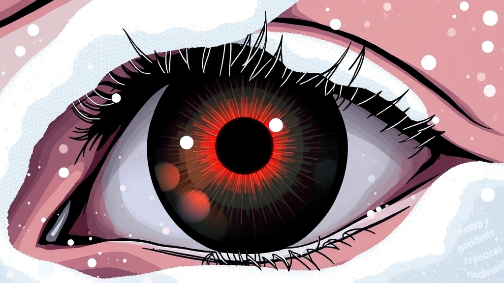 황반변성 검진 방법 (illustration 스타일)
