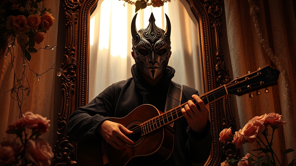 엔틱거울 정체 추리 (realistic 스타일)