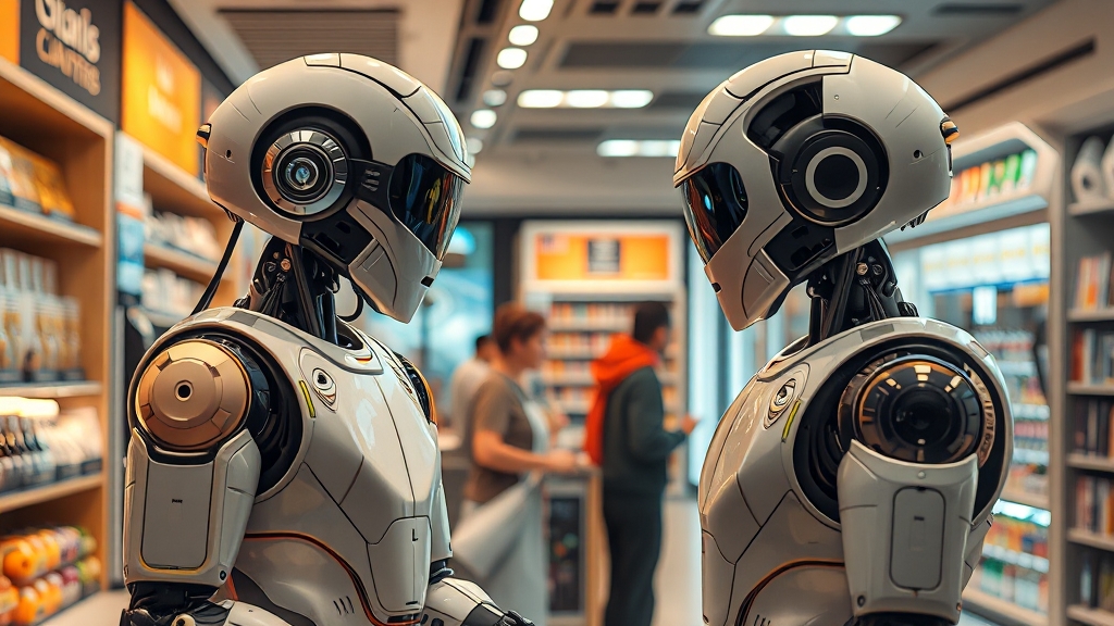 로봇 점원, 왜 등장했을까? (realistic 스타일)