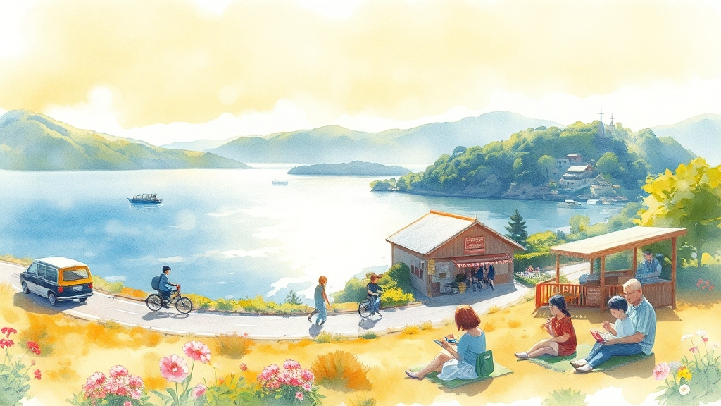포천 주변 가볼 만한 곳: 고모리저수지 & 인근 명소 (watercolor 스타일)