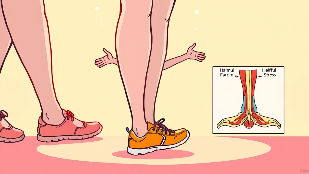 족저근막염, 장기적인 관점에서 관리하기 (cartoon 스타일)