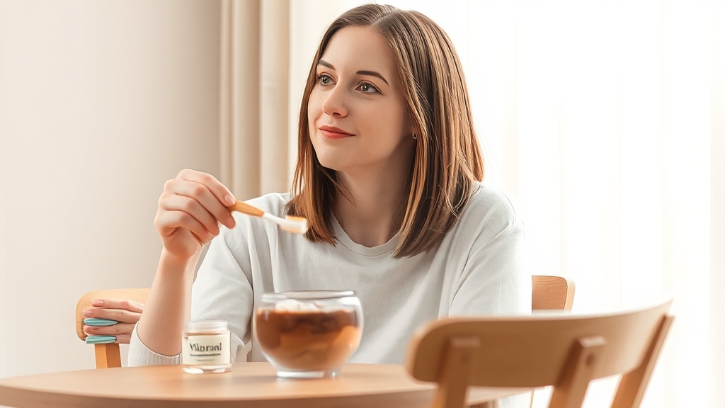 잇몸 건강 치약과 칫솔질 (watercolor 스타일)