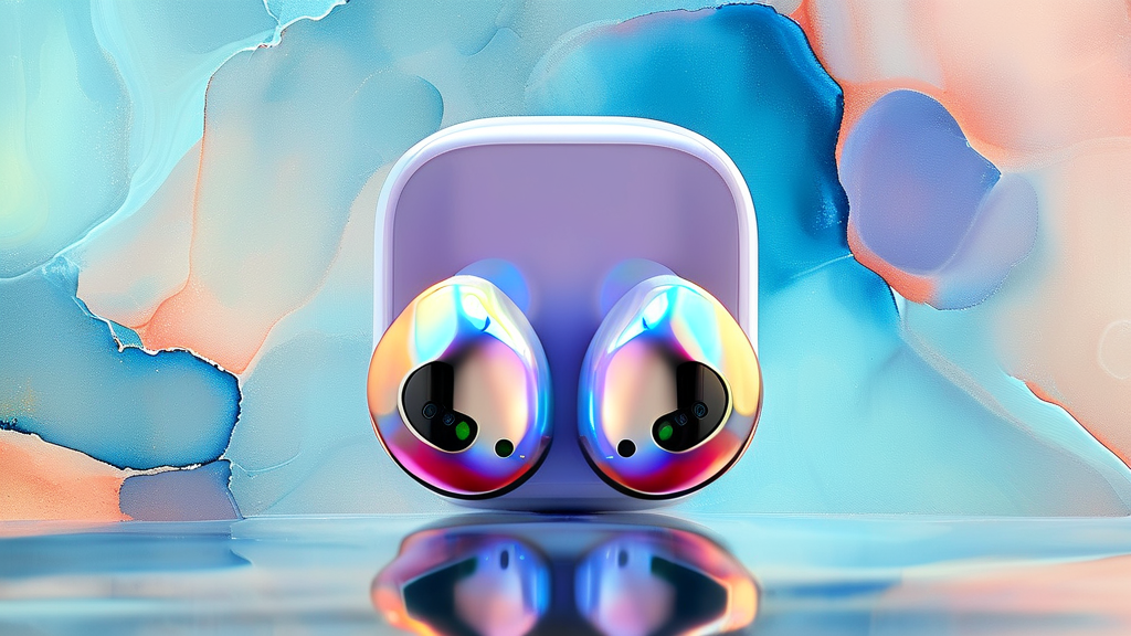 에어팟 최신 펌웨어 버전 확인하기 (watercolor 스타일)