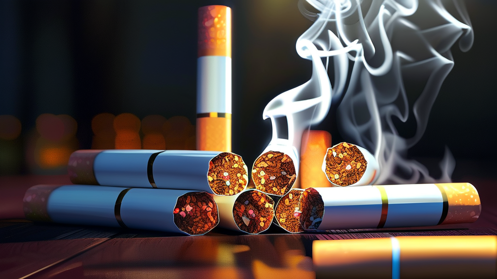 담뱃값 인상 시 예상되는 변화와 사회적 영향 (realistic 스타일)