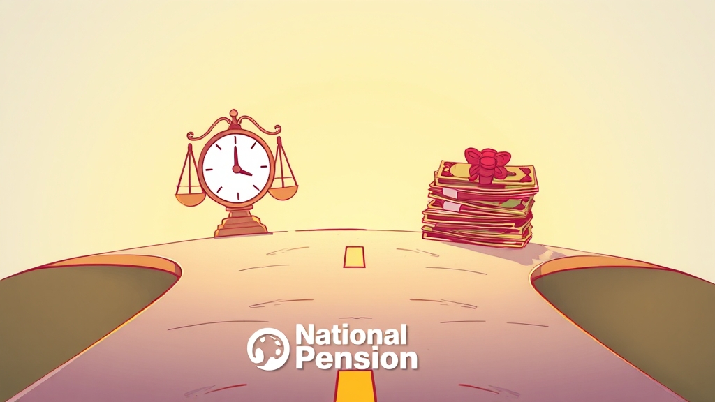 조기 vs 연기, 나에게 맞는 선택은? (cartoon 스타일)