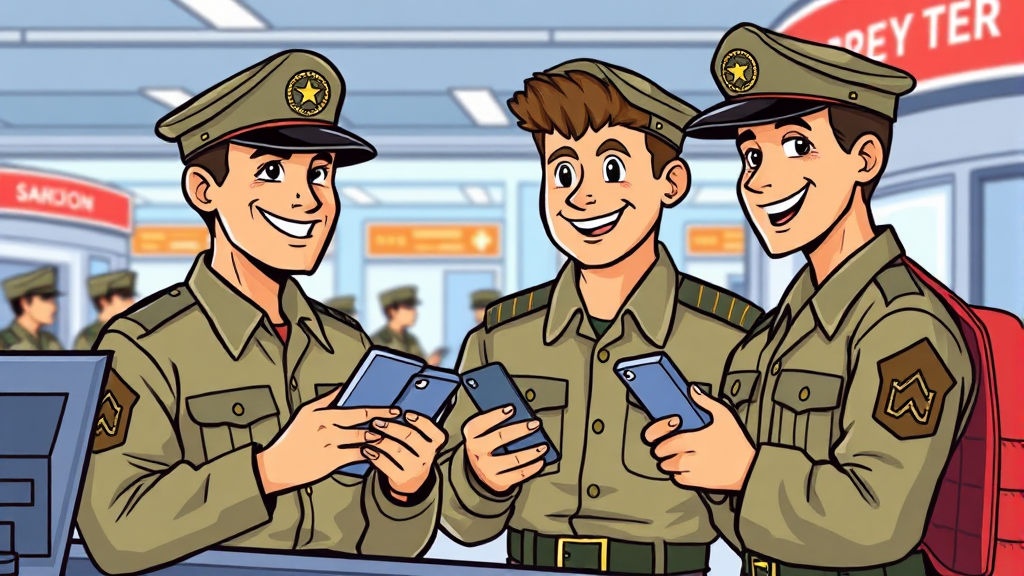 PX 이용, 휴가도 스마트하게! (cartoon 스타일)