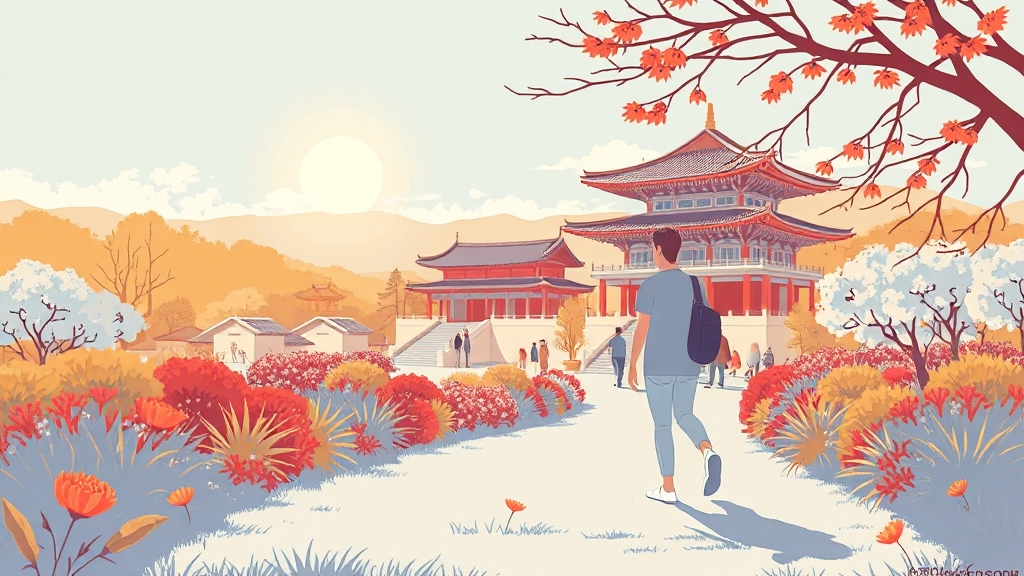 방문 정보 & 관람 팁 (illustration 스타일)