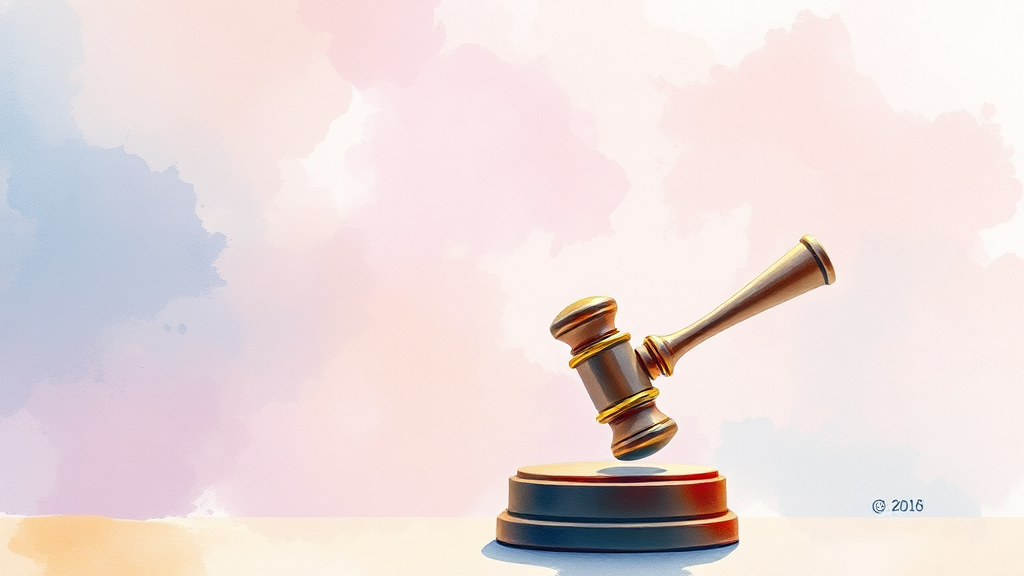 경매 투자 시 유의사항 및 위험 요소 (watercolor 스타일)