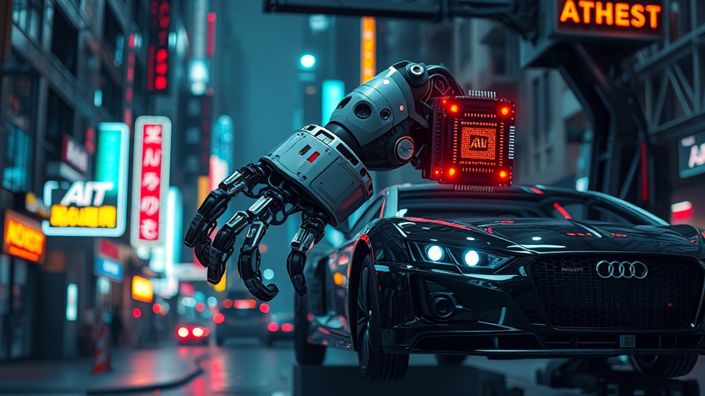 국내 로봇 산업에 미치는 영향 (realistic 스타일)