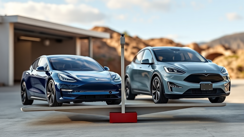 EV5 vs 테슬라: 가격 심층 비교 (realistic 스타일)