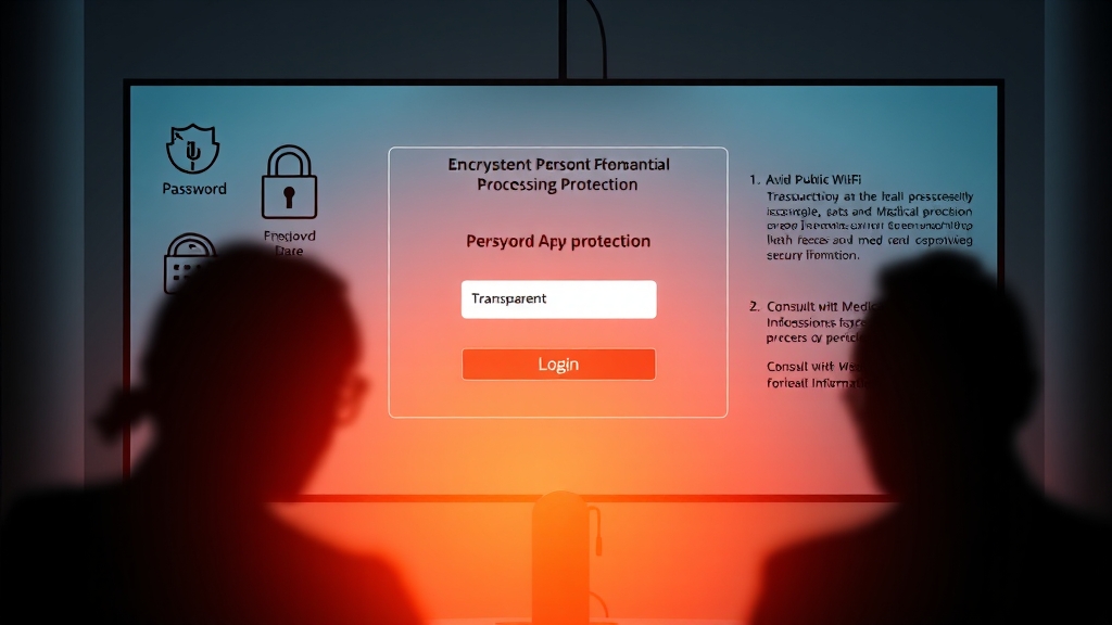 개인정보 보호 및 보안 (realistic 스타일)