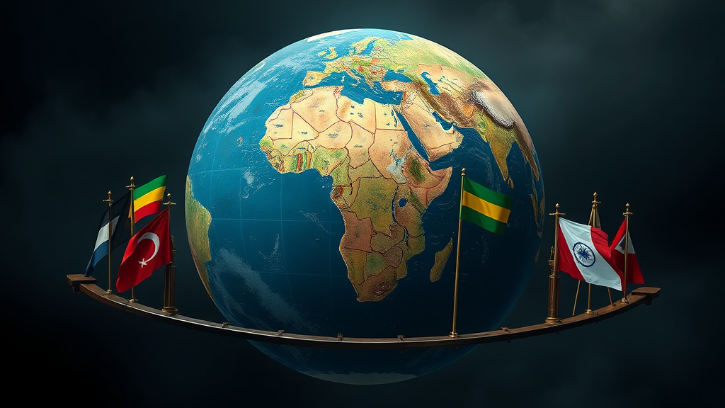 국제 주요 뉴스 (realistic 스타일)