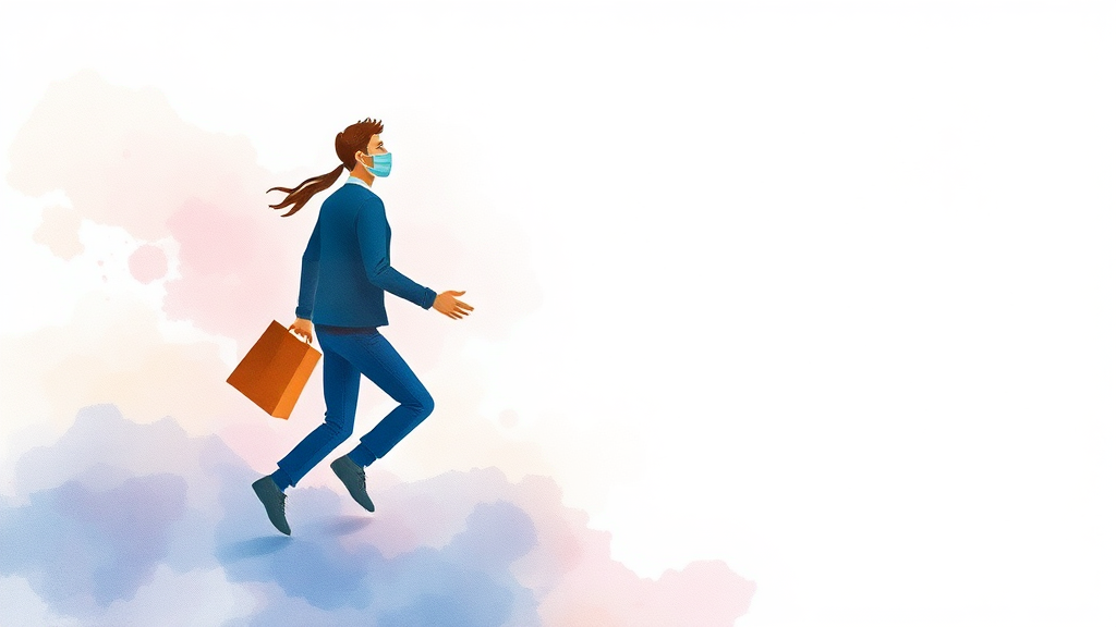 다시 시작하는 소상공인을 위한 정부 지원 (watercolor 스타일)