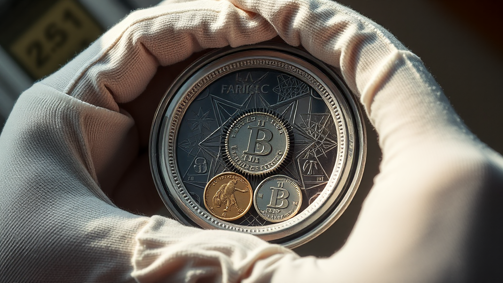 희귀 동전 보관 및 관리 팁 (realistic 스타일)